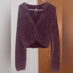 Women's Purple Knit Sweater